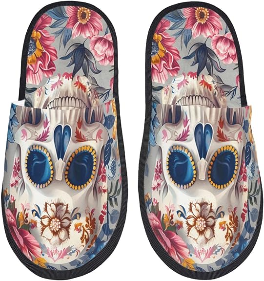 NLCUUIQ - sugar skull slippers womens