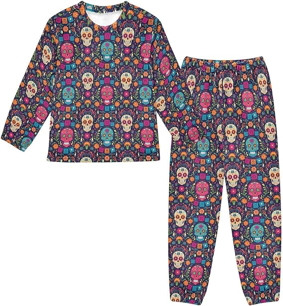miaozhen - sugar skull pajamas womens