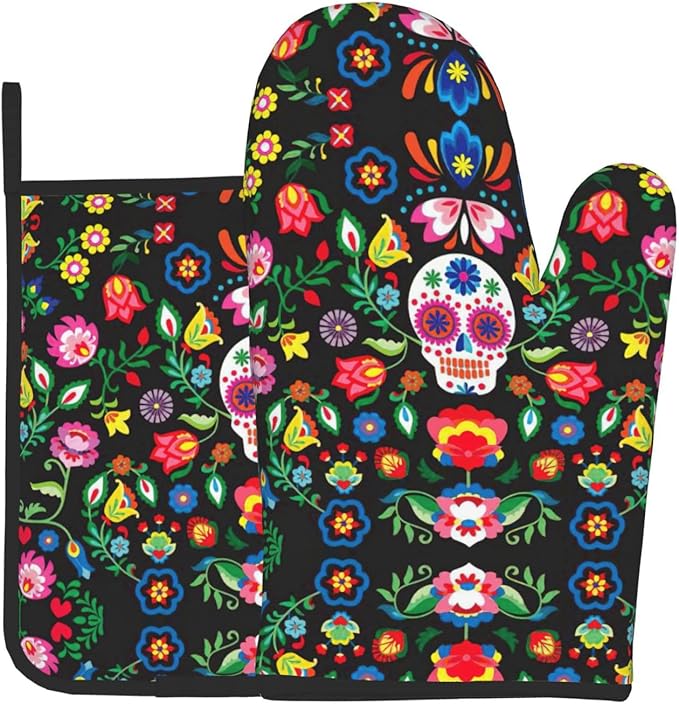 hgnblsip - sugar skull winter gloves