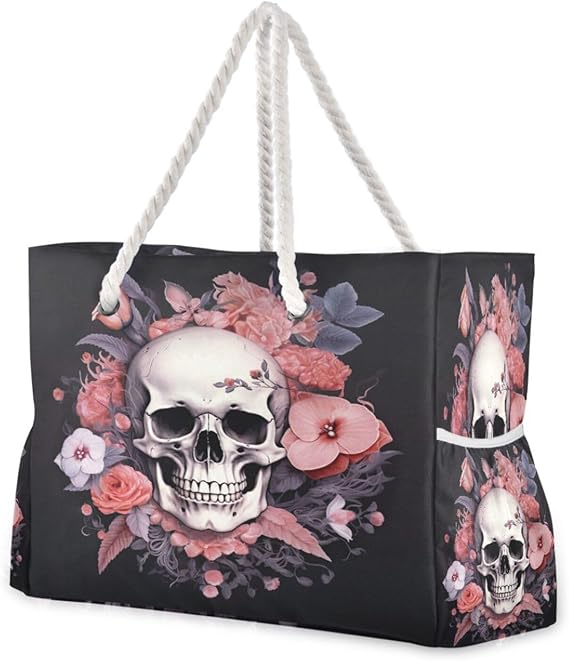 Coikll - sugar skull flip flops womens