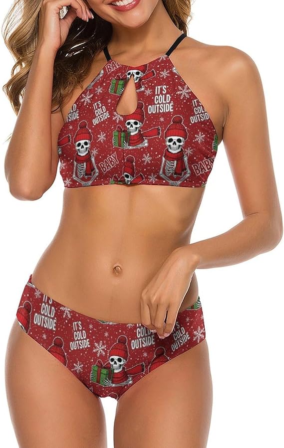 WUXEKZO - sugar skull bikini set