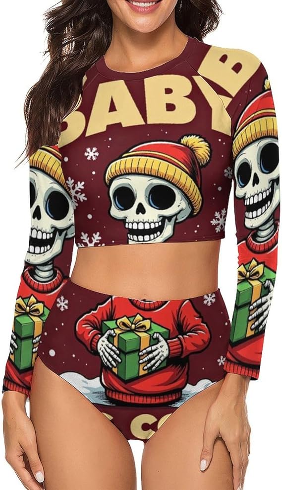 WUXEKZO - sugar skull bikini set