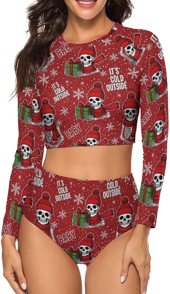 WUXEKZO - sugar skull bikini set