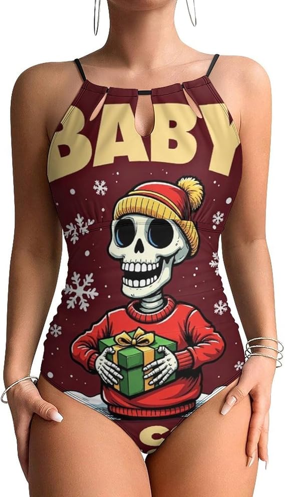 WUXEKZO - sugar skull bikini set