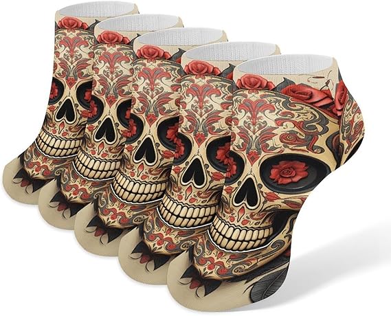 LYHVSFJW - sugar skull sneakers womens