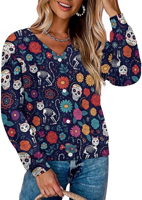 AEZKTJCHX - sugar skull coat womens