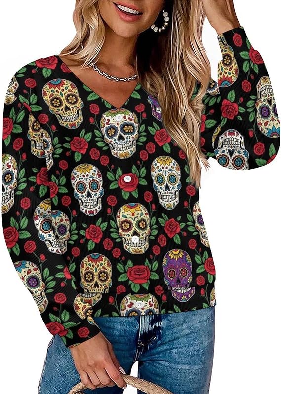 AEZKTJCHX - sugar skull boots for women