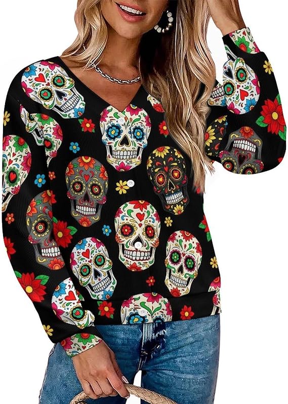 AEZKTJCHX - sugar skull boots for women