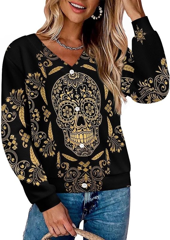 AEZKTJCHX - sugar skull coat womens